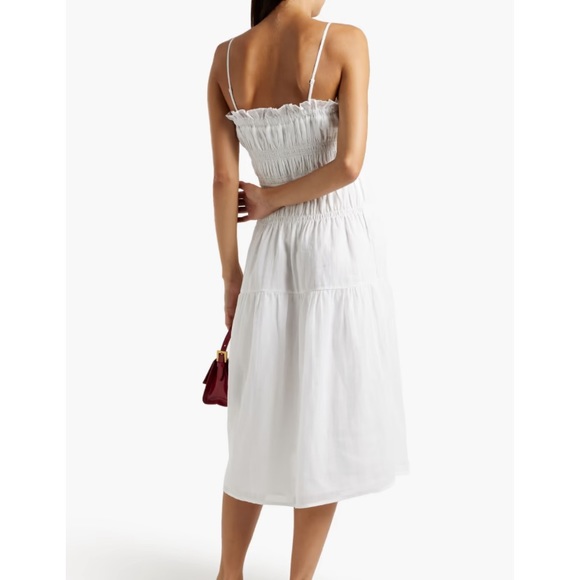 FRAME Shirred Midi Dress - Picture 4 of 5